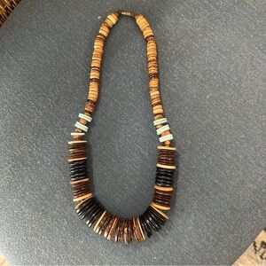 Vintage Elegant‎ Chunky Brown and Tan Beaded Necklace